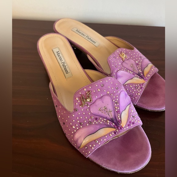 MARINO FABIANI heeled Leather Slippers - Picture 12 of 14